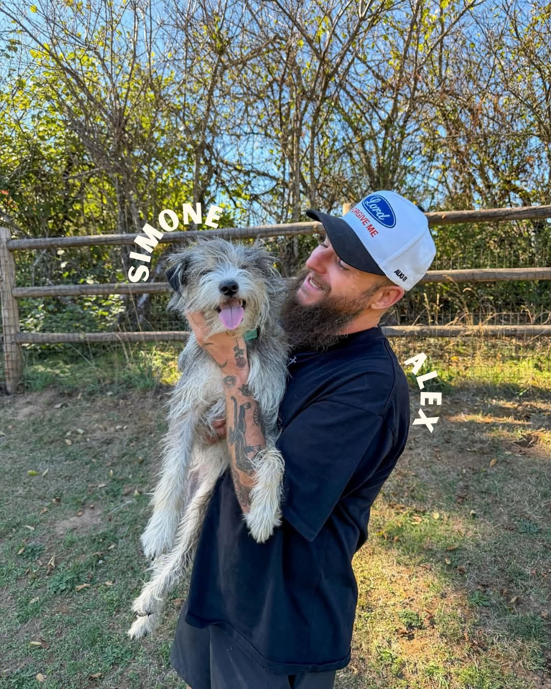 Alex sharing a happy moment with Simone